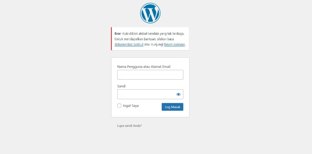 Cara mengatasi error cookies are blocked